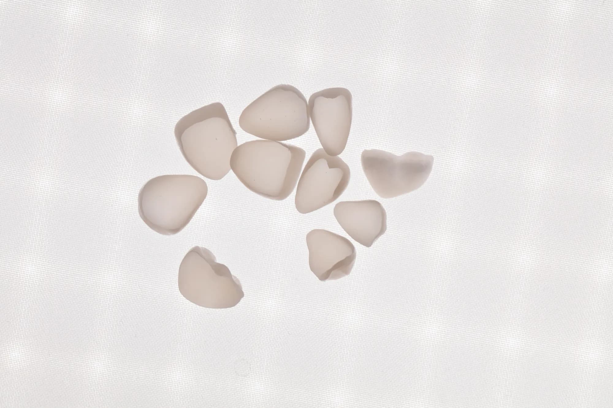 Ceramic restorations ready to be bonded